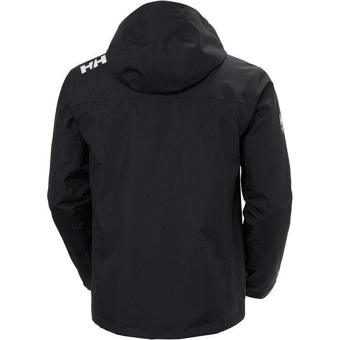 2024 Helly Hansen Hombres Crew Chaqueta Nutica De Capa Intermedia Con Capucha 2.0 34442 - Black